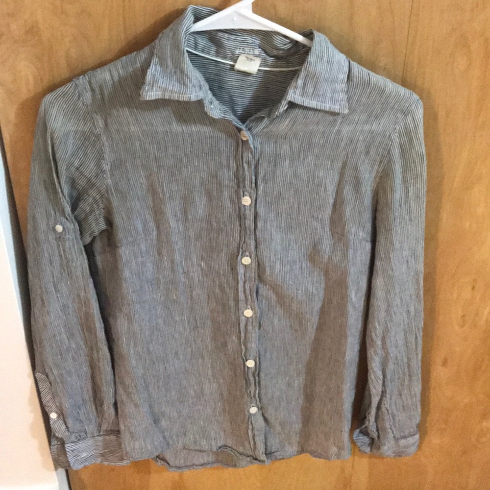 J Crew linen top